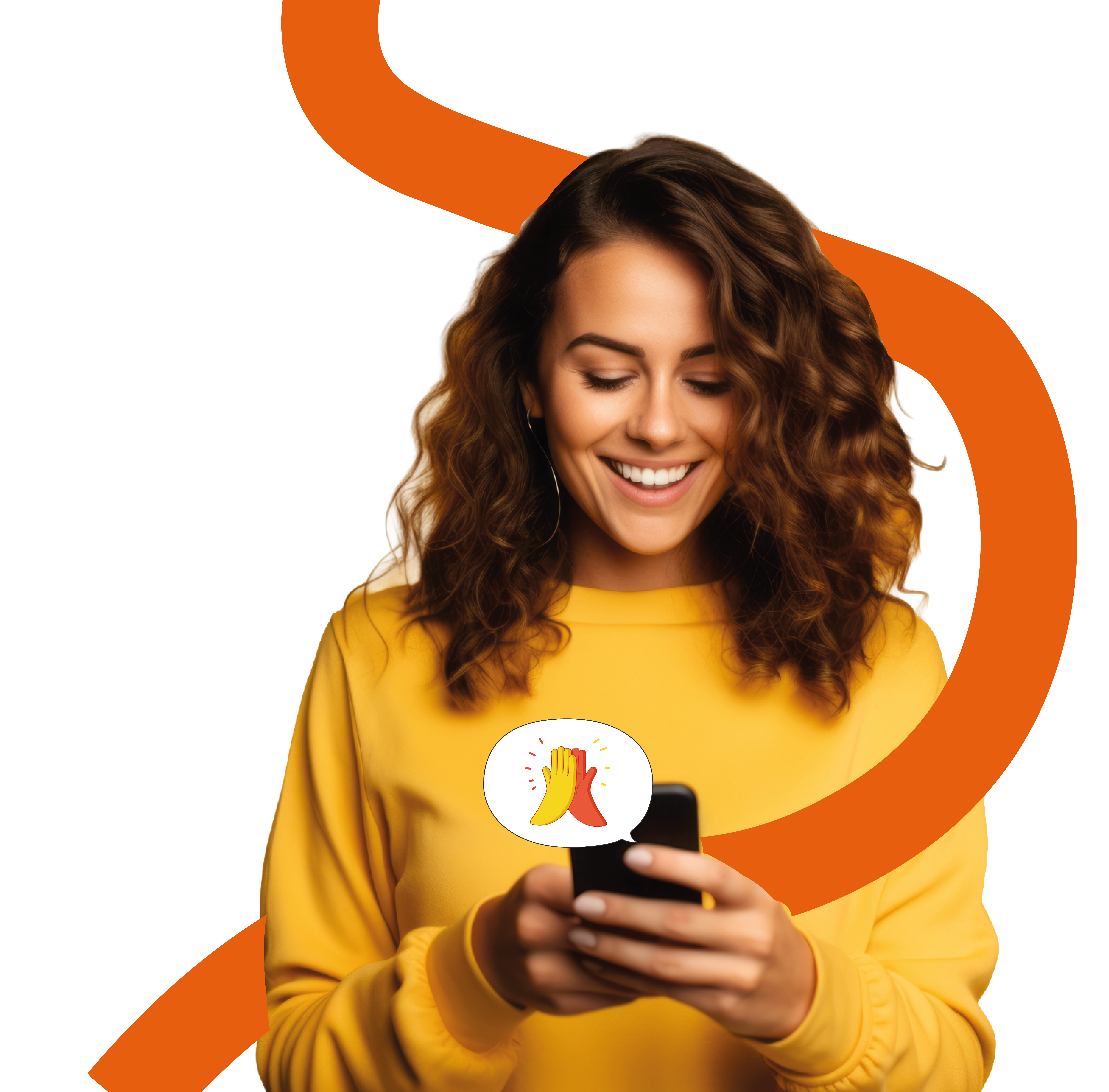 Pessoa sorrindo ao celular — resolução amigável de conflitos com o desconflite